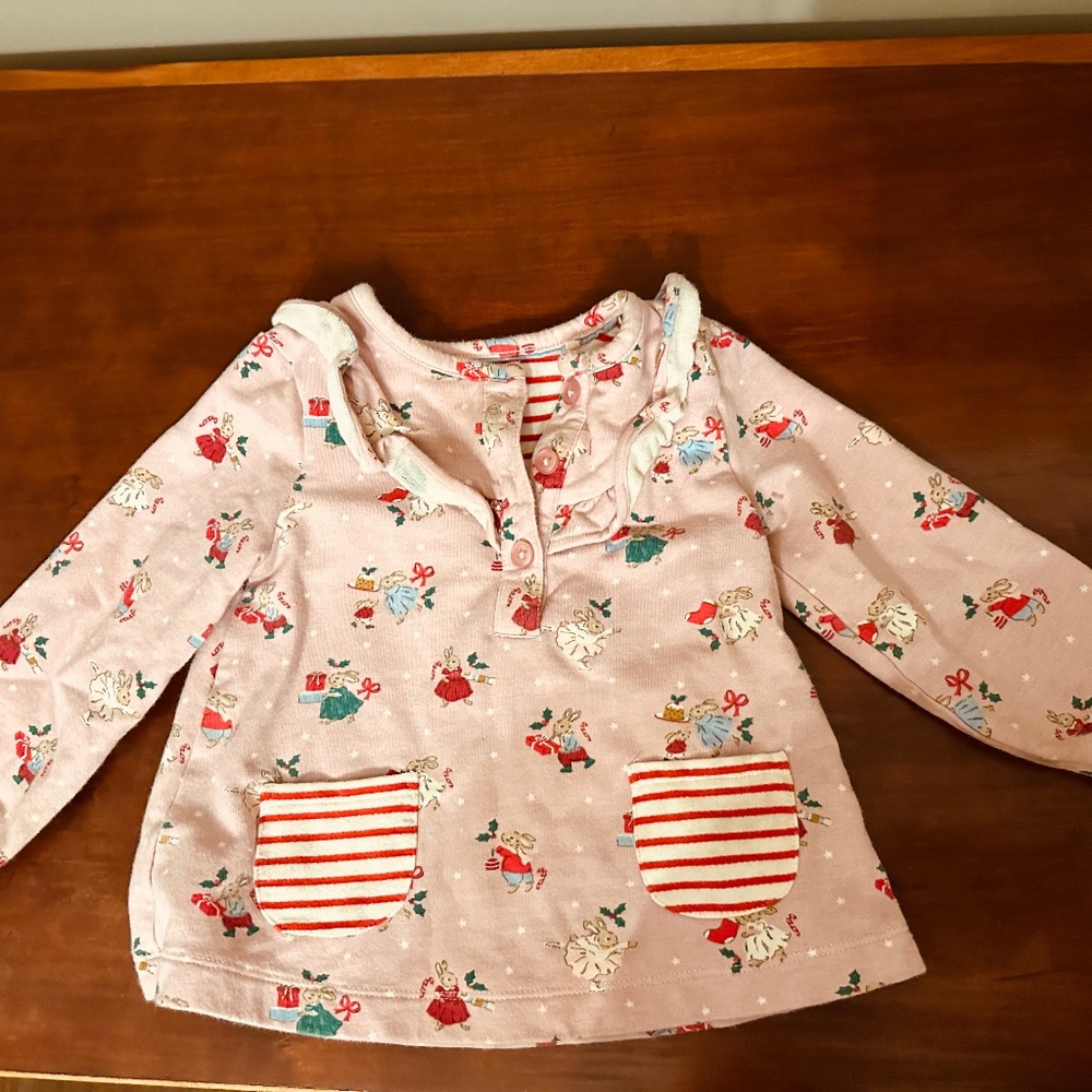Baby Boden size 12-18 month girls holiday/ Christmas top